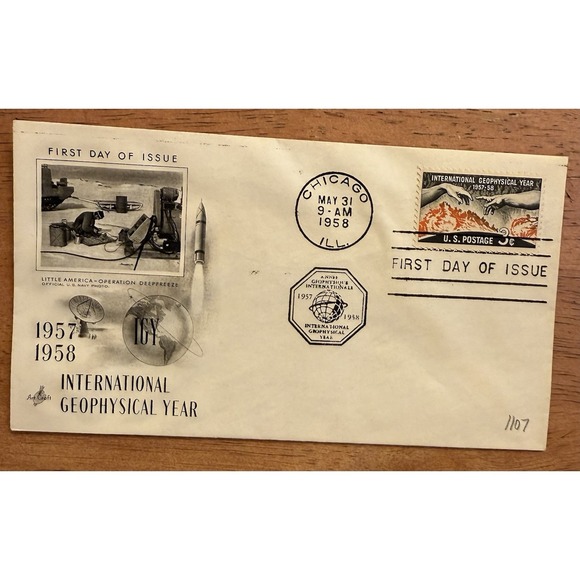 Other - 1958 International Geophysical‎ Year IGY Sc 1107 FDC with ArtCraft cachet